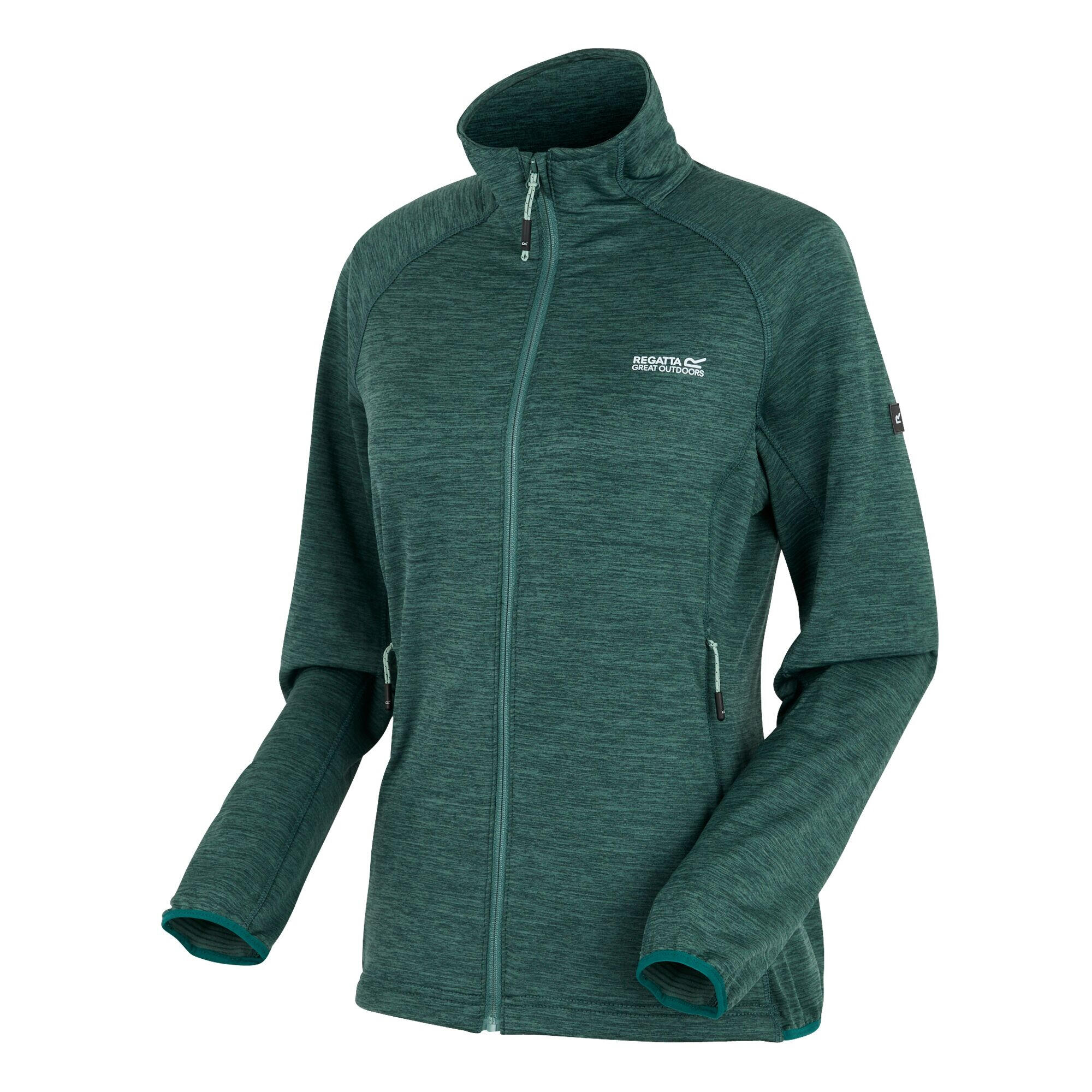 Womens/Ladies Harpten Full Zip Midlayer (Spruce Green) 3/5