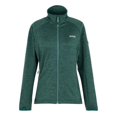 Dames harpten full zip midlayer (sparrengroen)