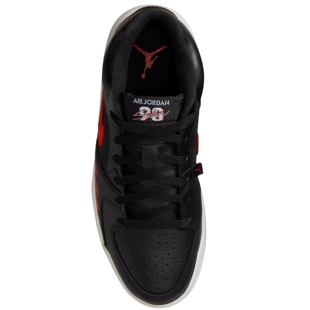 Scarpe Sportive Swoosh PelleDonna Nike Jordan Stadium 90 Nero Rosso Stampa 4/4