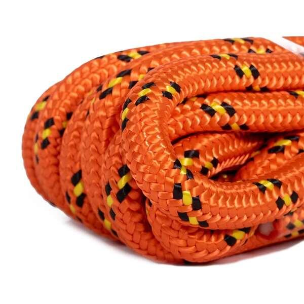 Kültéri használatra alkalmas 14mm 10m narancssárga/fekete polipropilén kötél 3/3