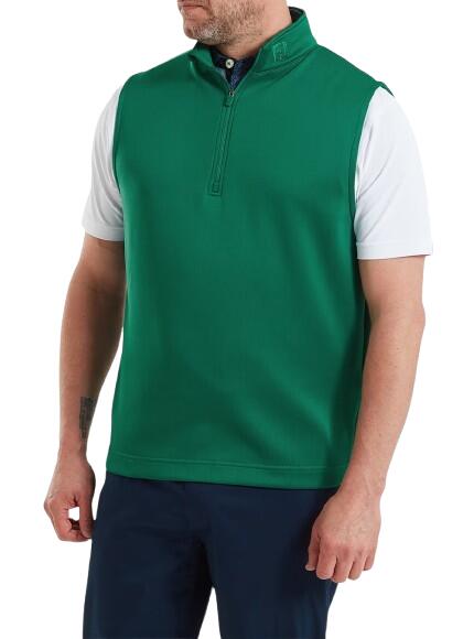 Chaleco Golf Footjoy Half-Zip Vest Hombre Verde 2/5