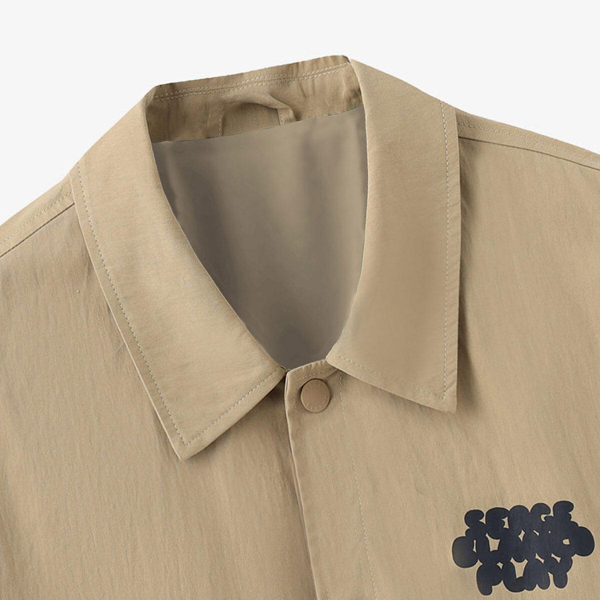 Parka Diego beige in cotone 4/7