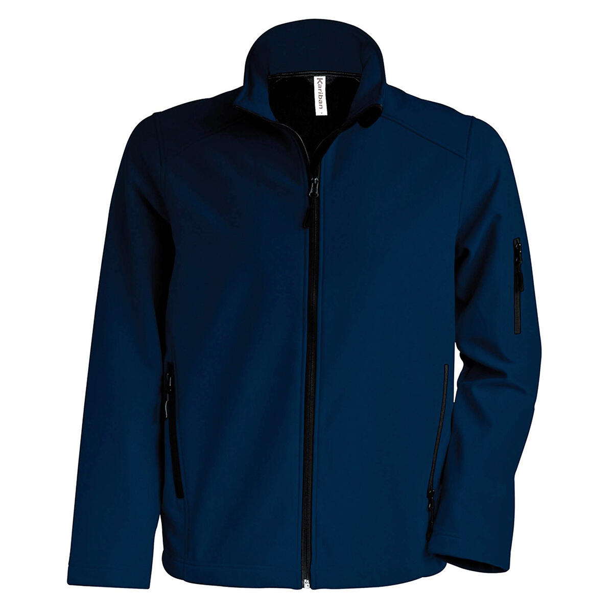 Mens Contemporary Softshell 3 Layer Performance Jacket (Navy) 2/2