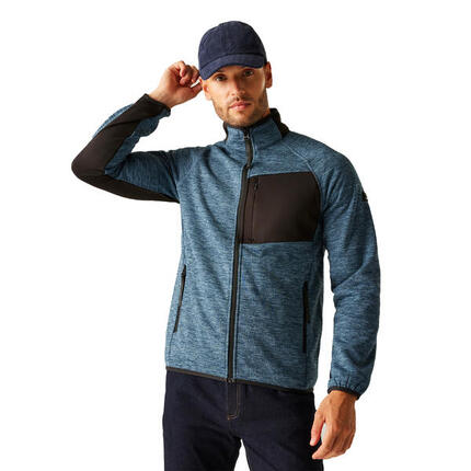 Veste Polaire Bicolore À Col Montant SALZANCE Homme (Blanc Cassé)