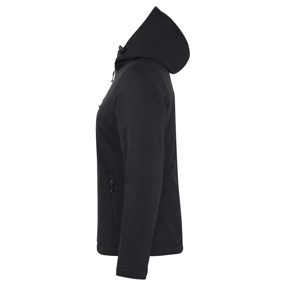 Womens/Ladies Padded Soft Shell Jacket (Black) 3/6