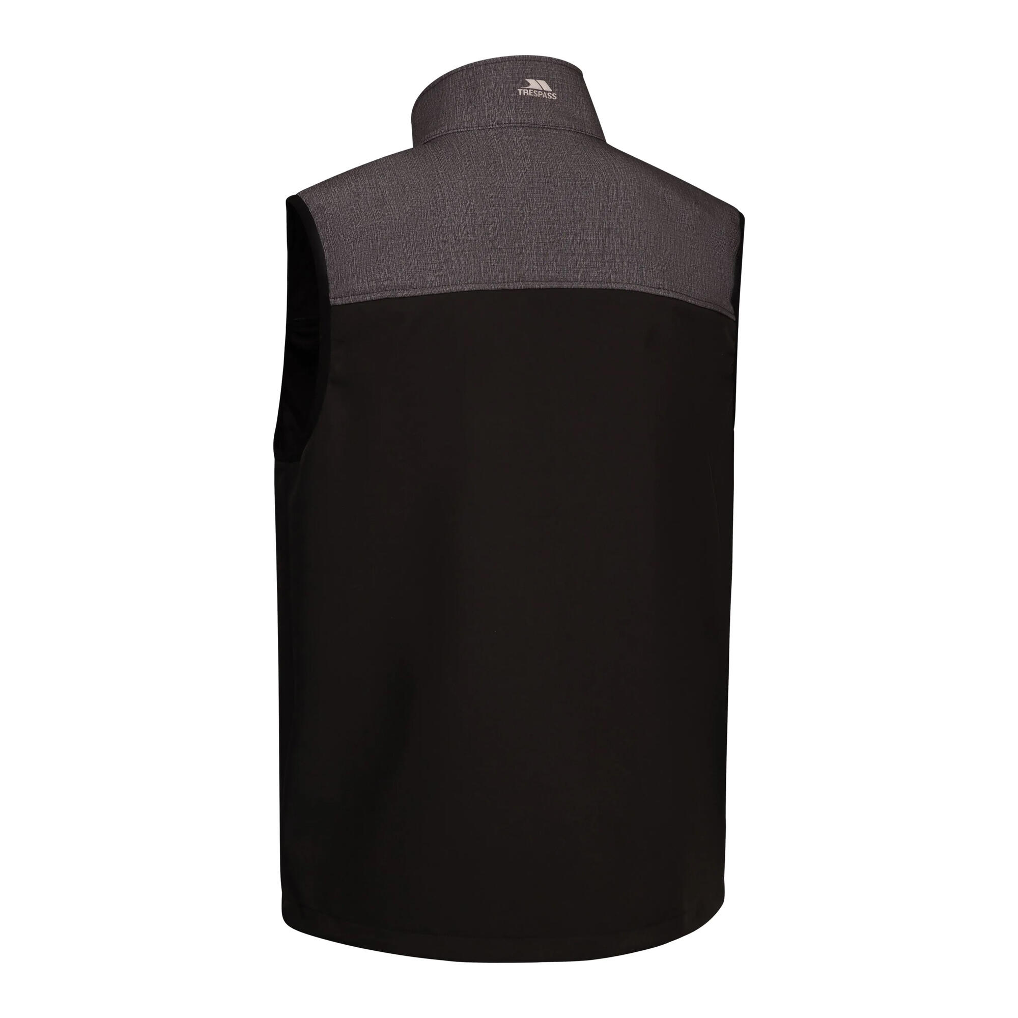 Mens Abbott Softshell Jacket (Dark Grey Marl) 2/3