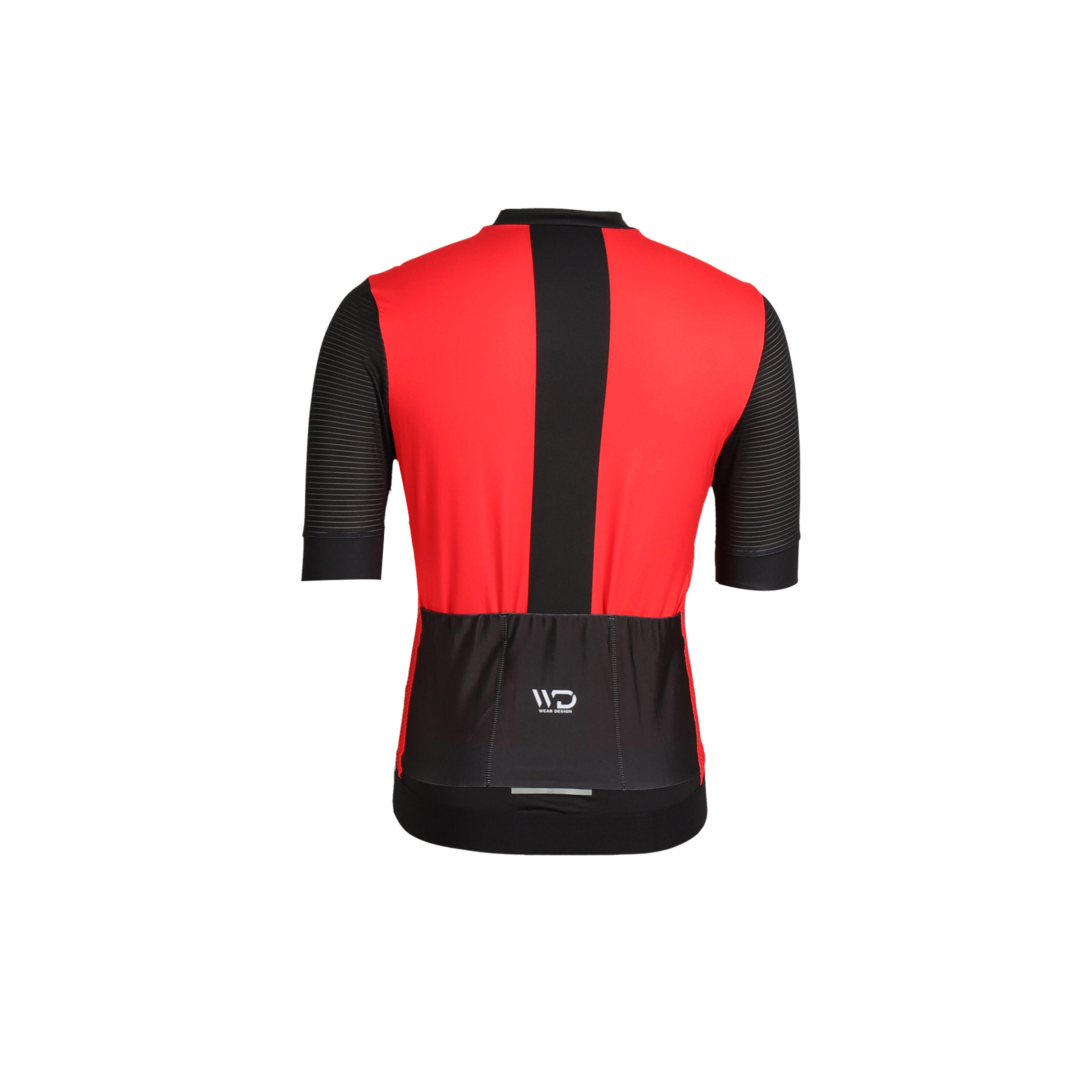 Maillot de cyclisme homme DRAFT rouge/noir 2/4