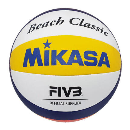 Ballon De Volleyball BEACH CLASSIC (Blanc / Bleu / Jaune)