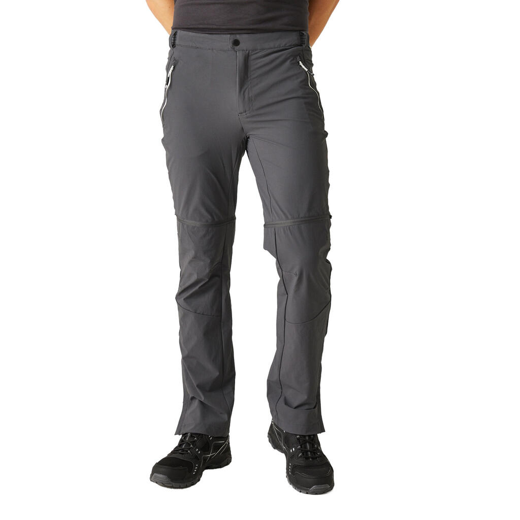 Mens Mountain ZipOff Trousers (Ash/Black)
