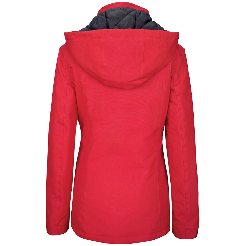 Parka Jacke mit Kapuze Damen Rot 2/2