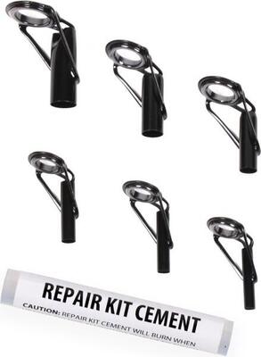 Tip guide repair kit punte canna 6 pz con colla