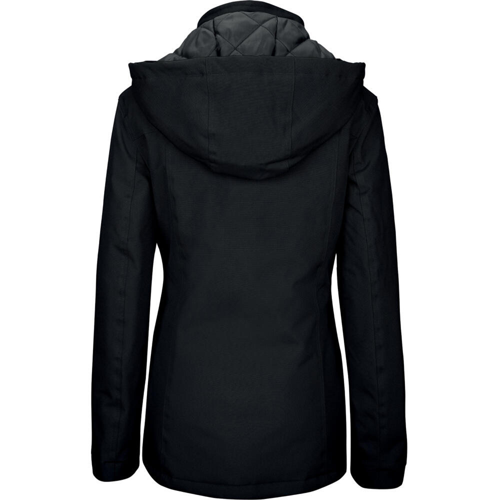 Parka Jacke mit Kapuze Damen Schwarz 2/2