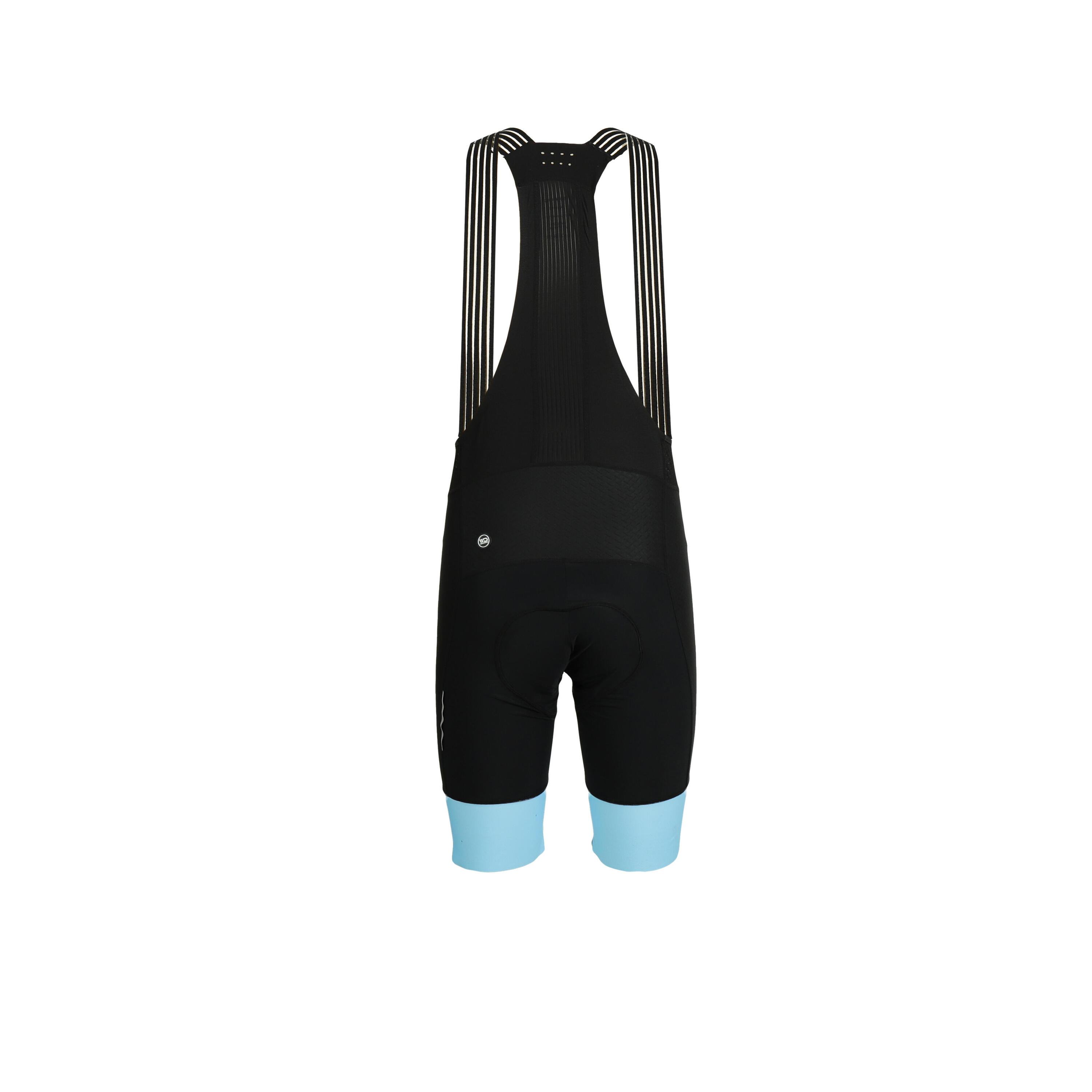 Pantalones de ciclismo hombre DRAFT, negro/azul cielo 2/7