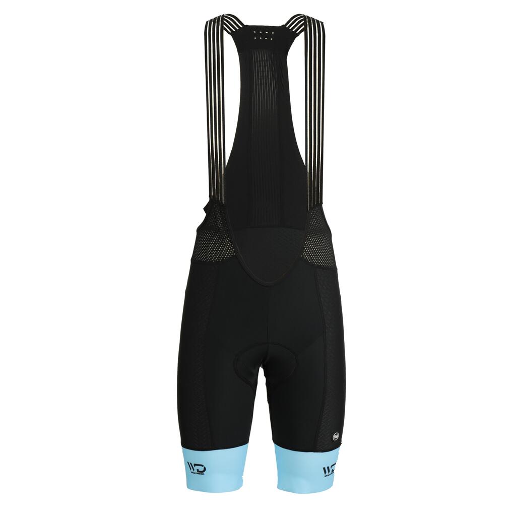 Men's DRAFT cycling shorts  black/sky blue