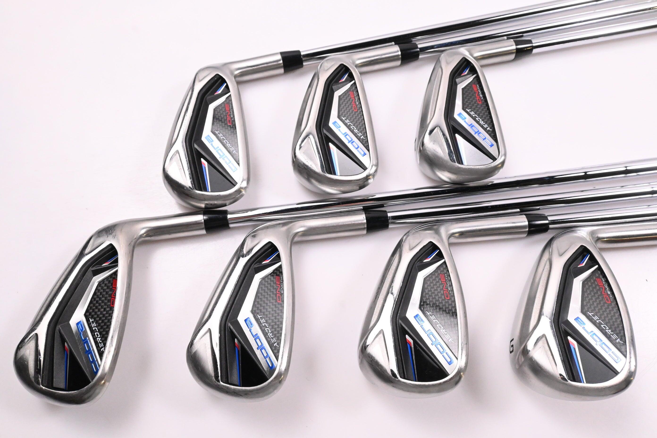 Cobra Golf 2022 LTDX Ensemble de fer à repasser satiné Chromé-doré Fusion (pour homme, droitier, KBS Tour 90, Reg Flex, 5-GW
