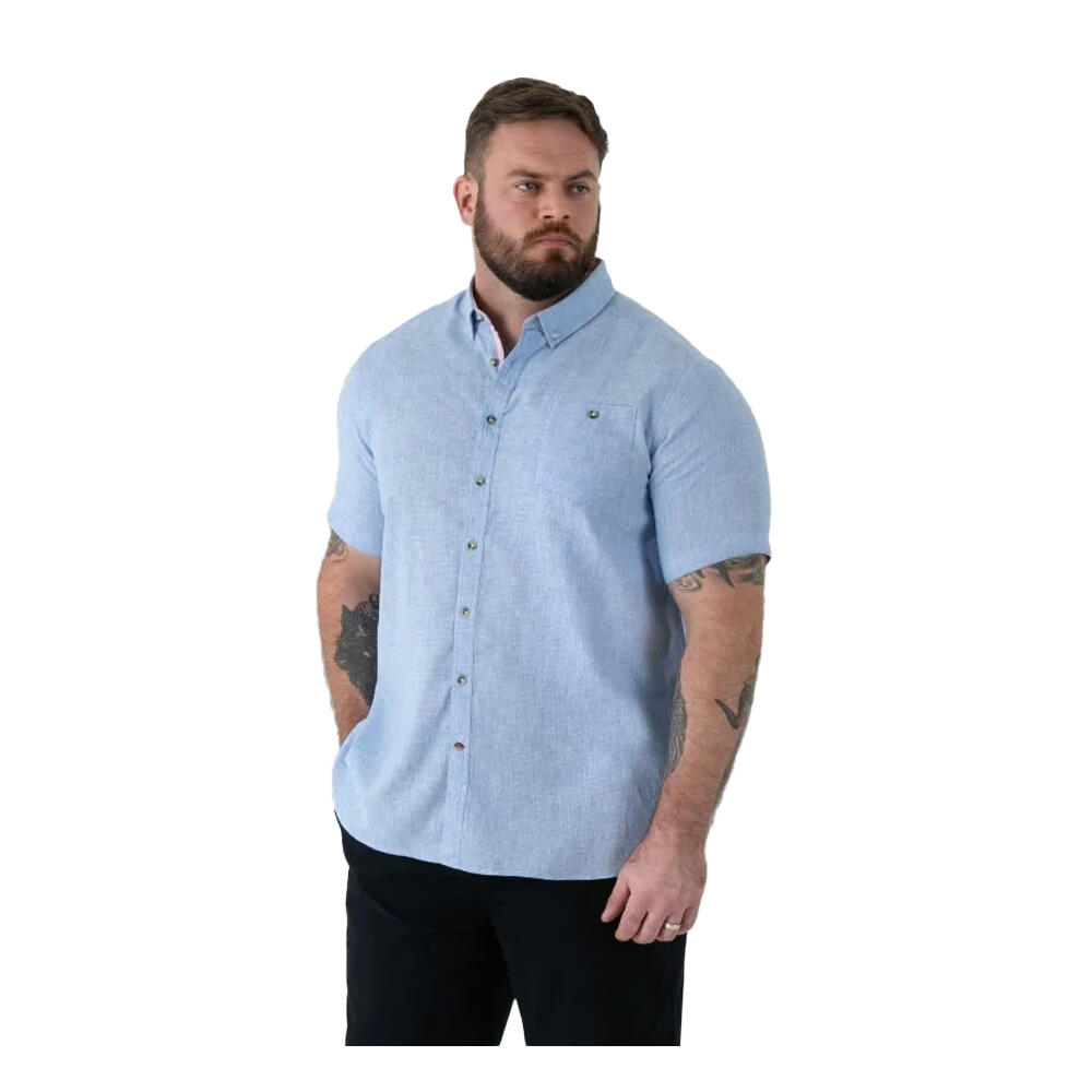 "Clarke D555" Hemd für , Leinen, Kingsize Herren Blau 4/5