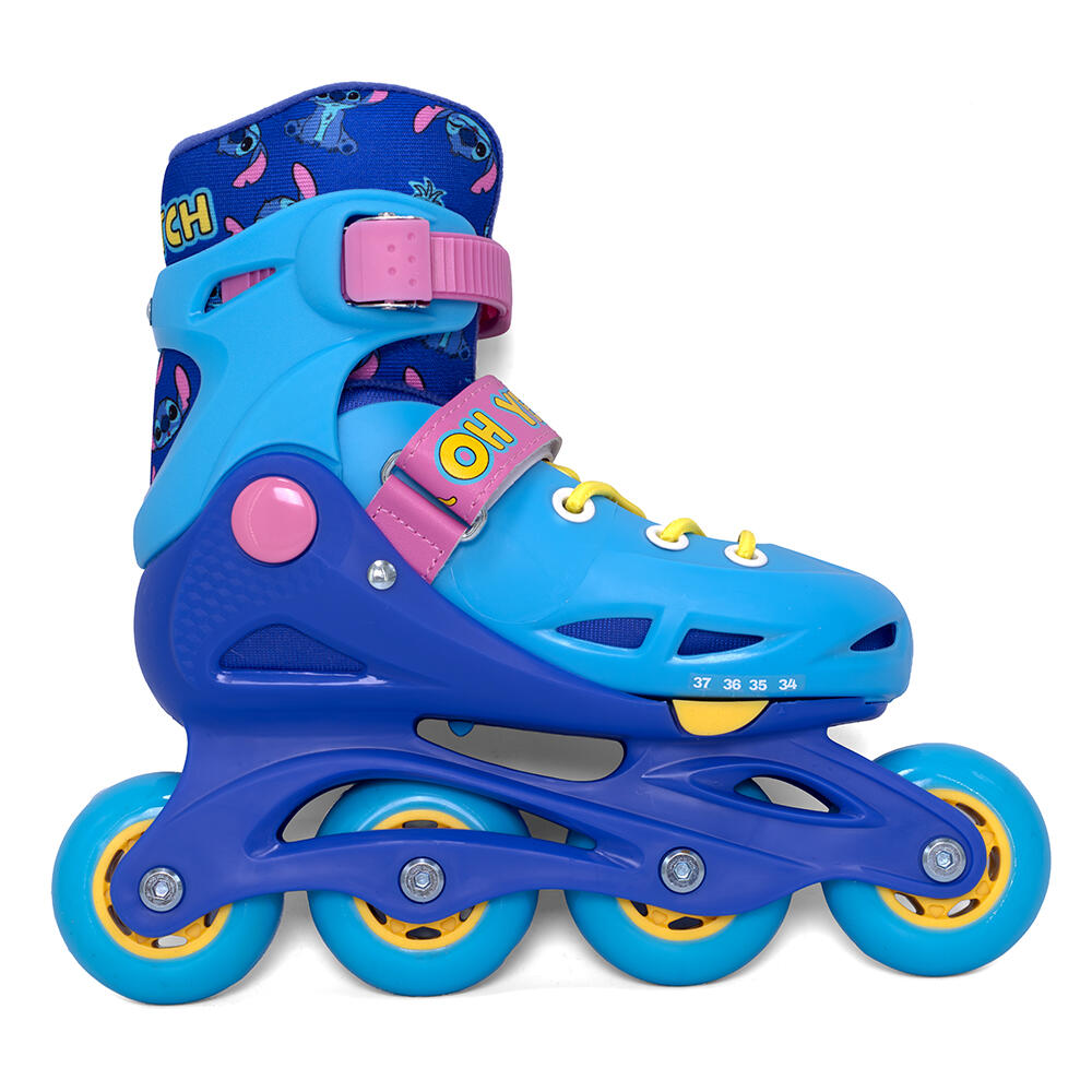 Rolschaatsen met harde schaal Stitch, blauw-paars, maat 34–37 4/7