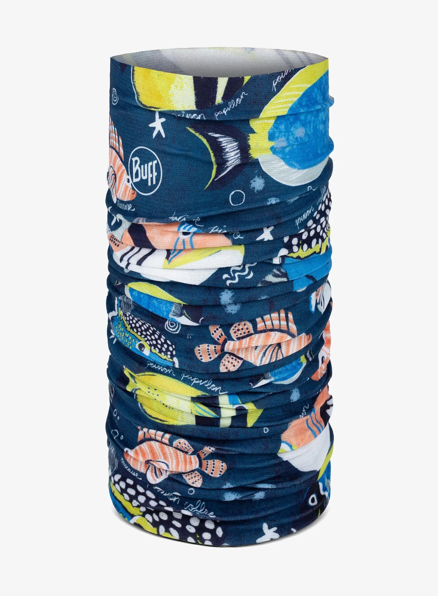Buff CoolNet UV+ Copricapo Multifunzione Blu: 12 Modi, Protezione Solare UPF 50+, Tessuto Riciclato E Rinfrescante, Per Pesca E Caccia - 3