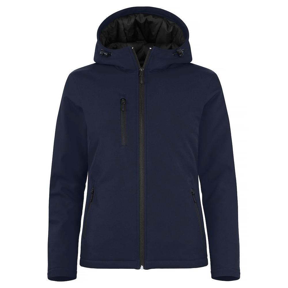 Womens/Ladies Padded Soft Shell Jacket (Dark Navy) 2/6
