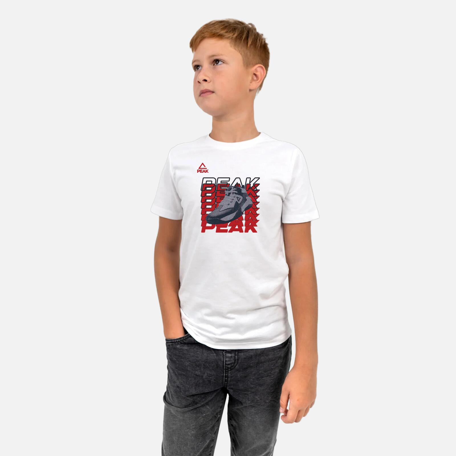 Tricou bumbac Peak For The Game Alb
