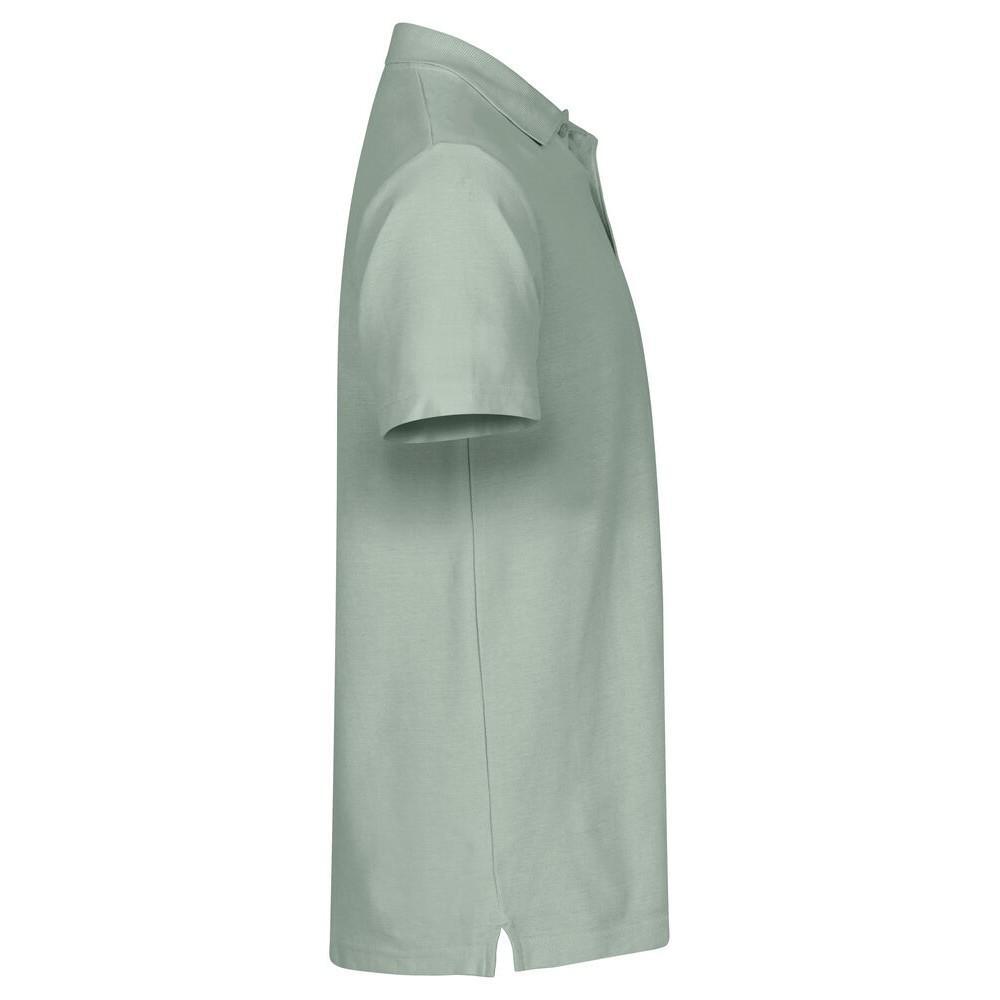 Mens Basic Polo Shirt (Sage Green) 4/4