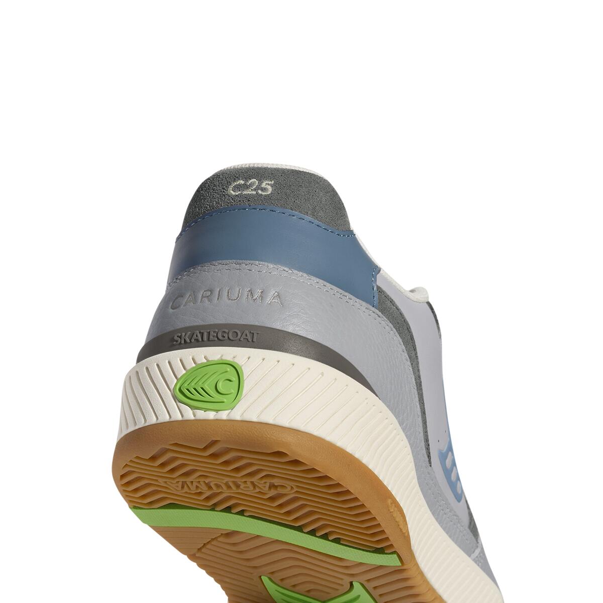 Buty sportowe Cariuma Skategoat C25 Onyx Grey Leather Faded Denim Logo 5/7