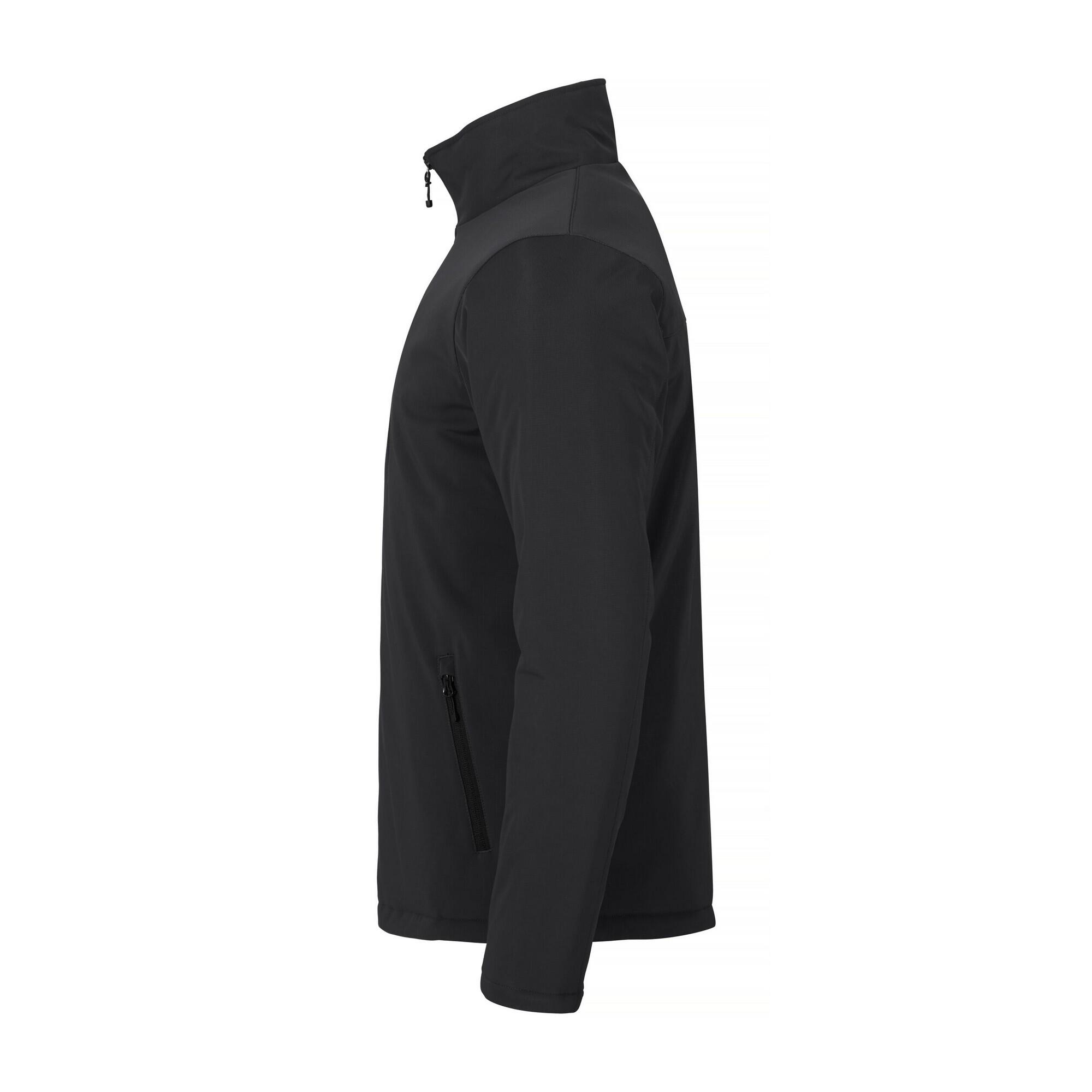 Softshelljacke Wattiert für Herren Damen Schwarz 3/3