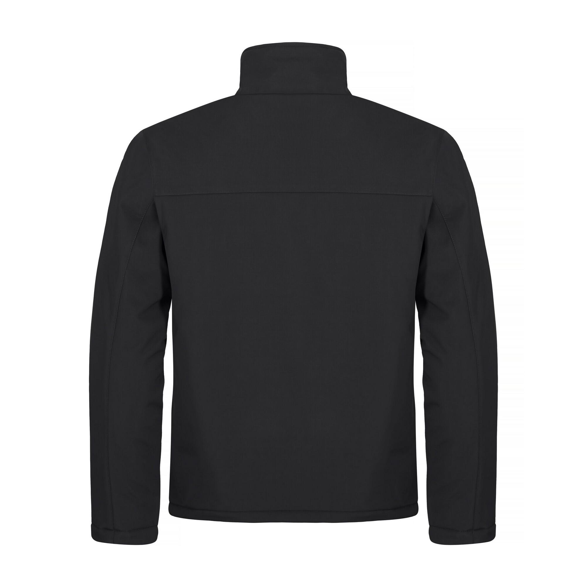 Softshelljacke Wattiert für Herren Damen Schwarz 2/3