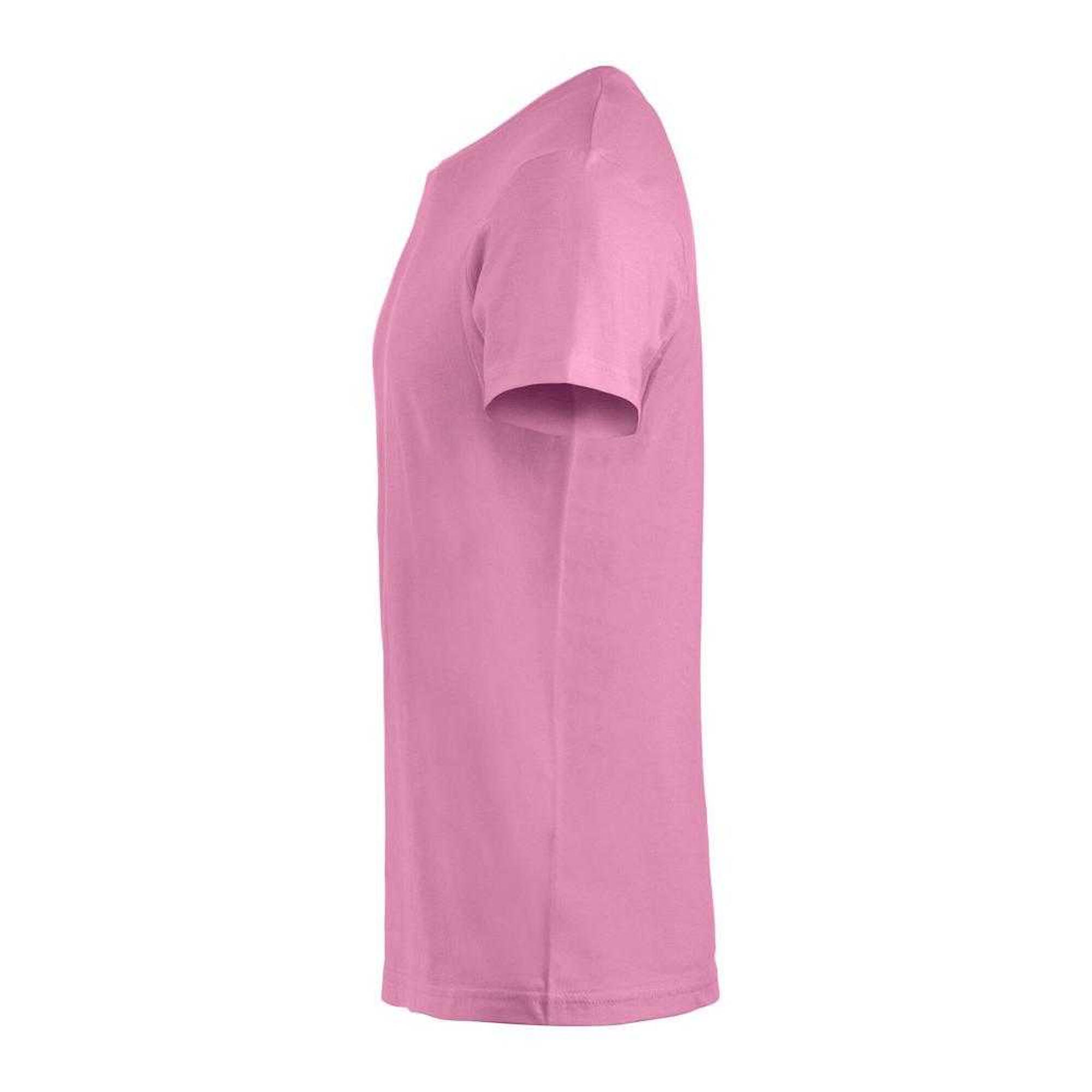 "Basic" TShirt für Herren Leuchtend Rosa 3/3