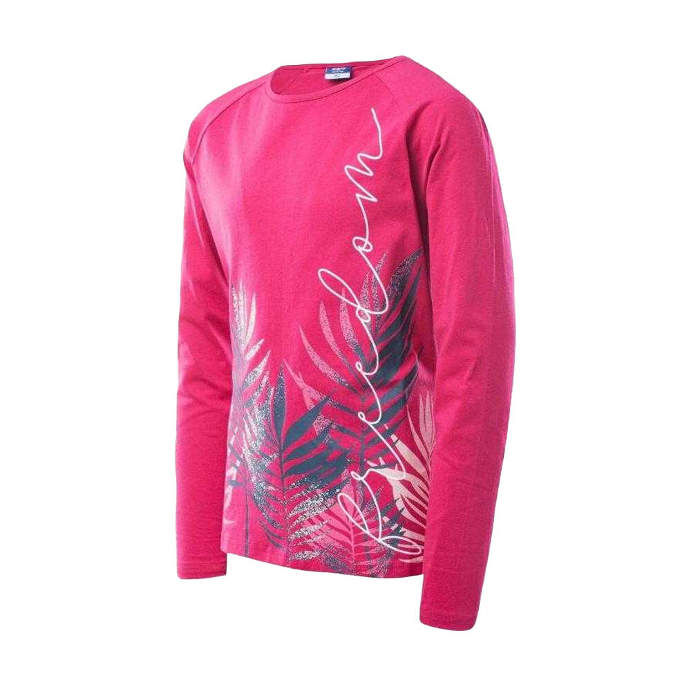Tshirt Manches Longues Motif/style Feuilles RUTH Enfant (Rose) 3/5