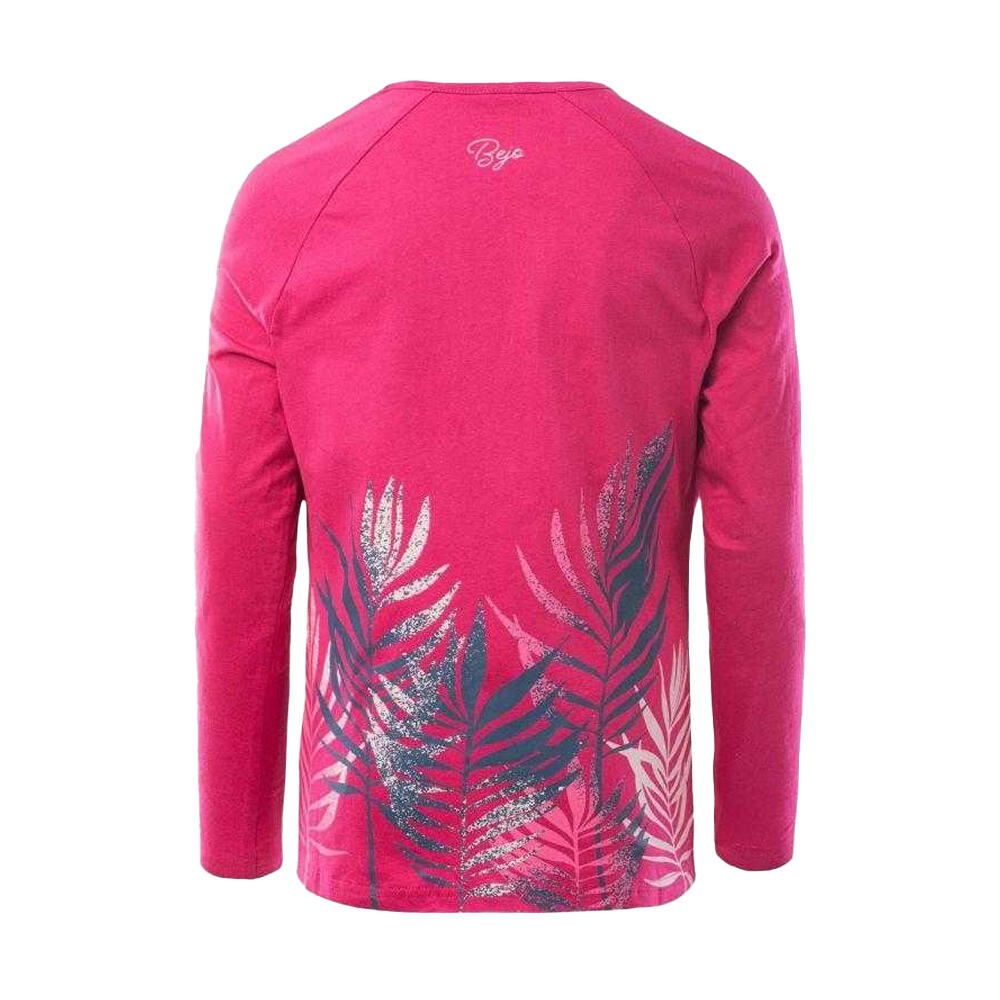 Tshirt Manches Longues Motif/style Feuilles RUTH Enfant (Rose) 2/5