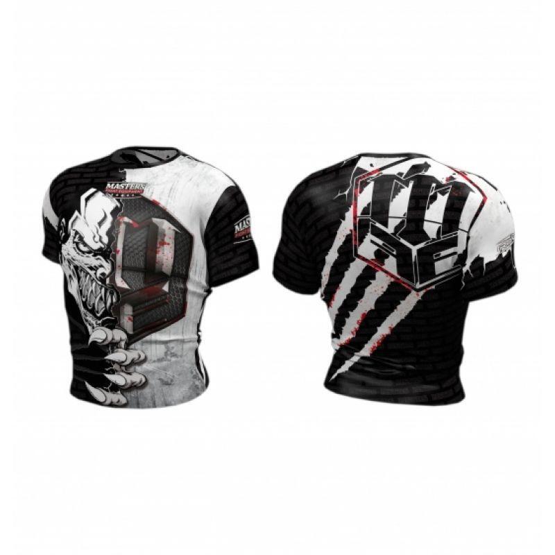 Maglietta Graffiare Uomo Masters MFC Dark Side Bianco Nero 2/3