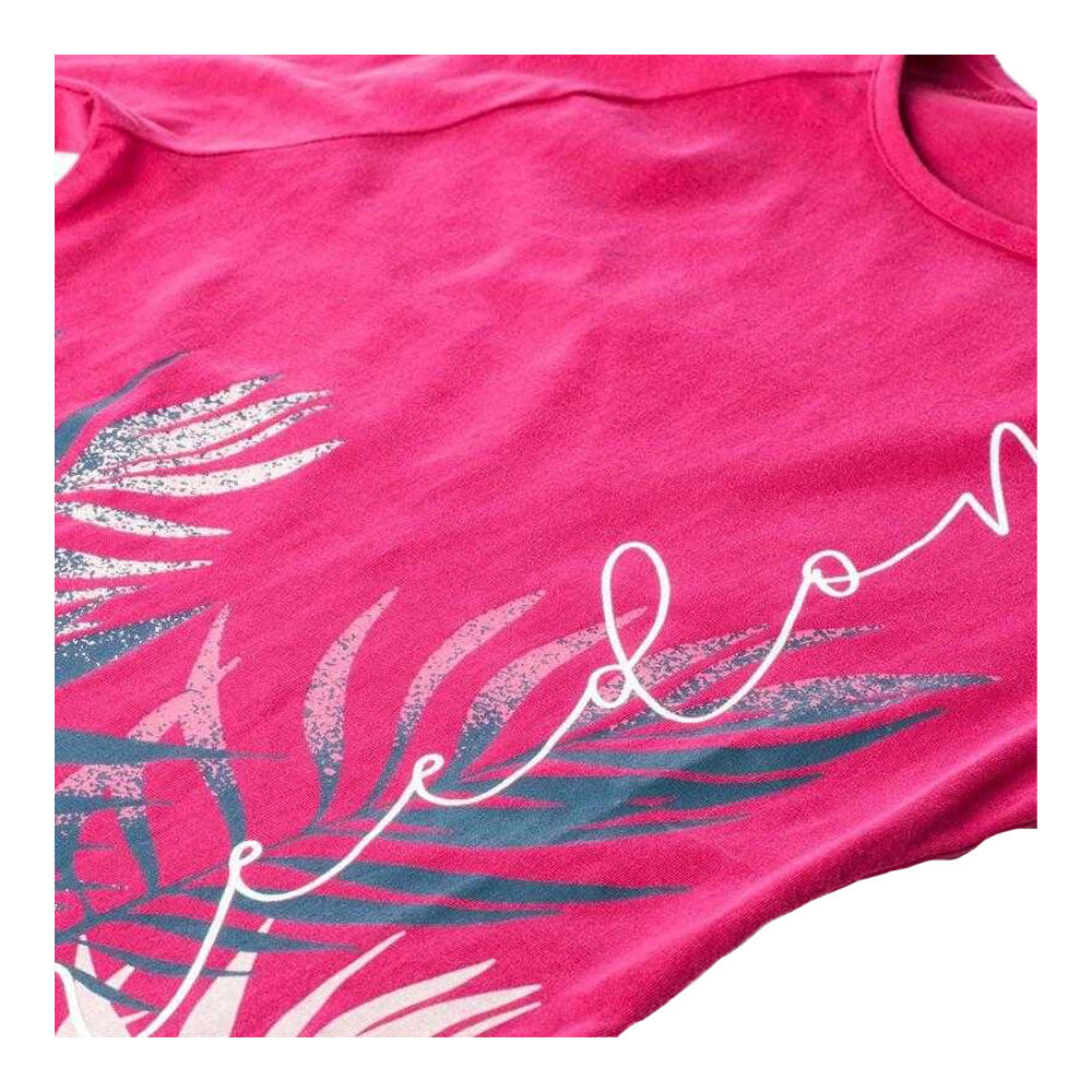 Tshirt Manches Longues Motif/style Feuilles RUTH Enfant (Rose) 4/5