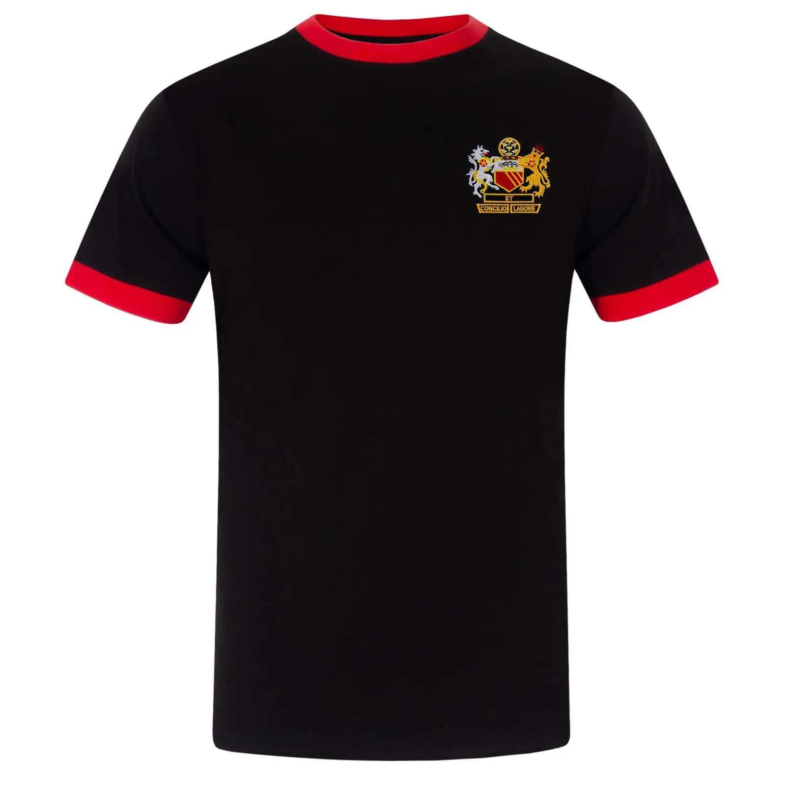 Tshirt Motif/style Emblème MANCHESTER Homme (Noir) 2/6