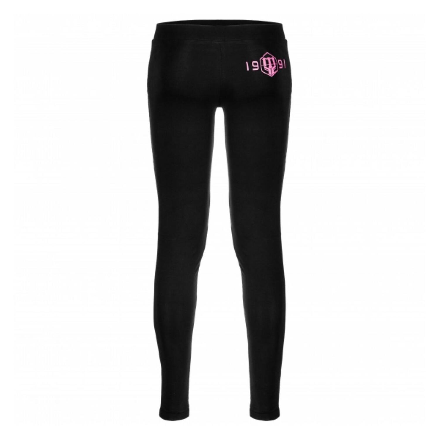 Dames Basis Legging (Zwart) 2/3