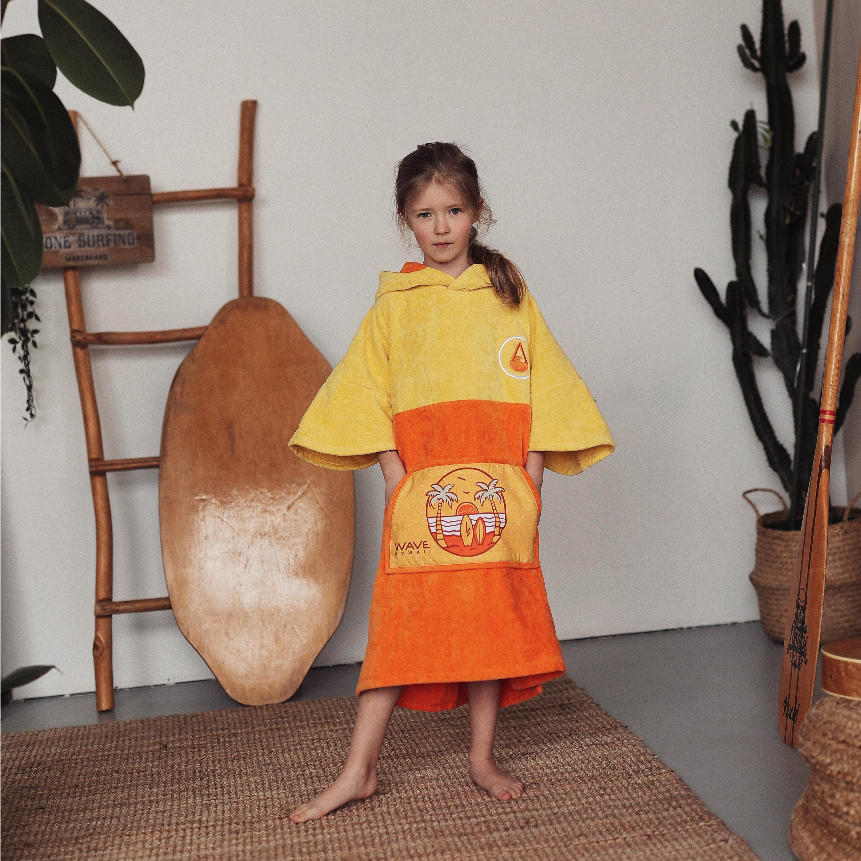 Poncho Wave Hawaii Cotton Velours Poncho Beach XS WH4097 Multicolore 80 x 70 cm 3/7
