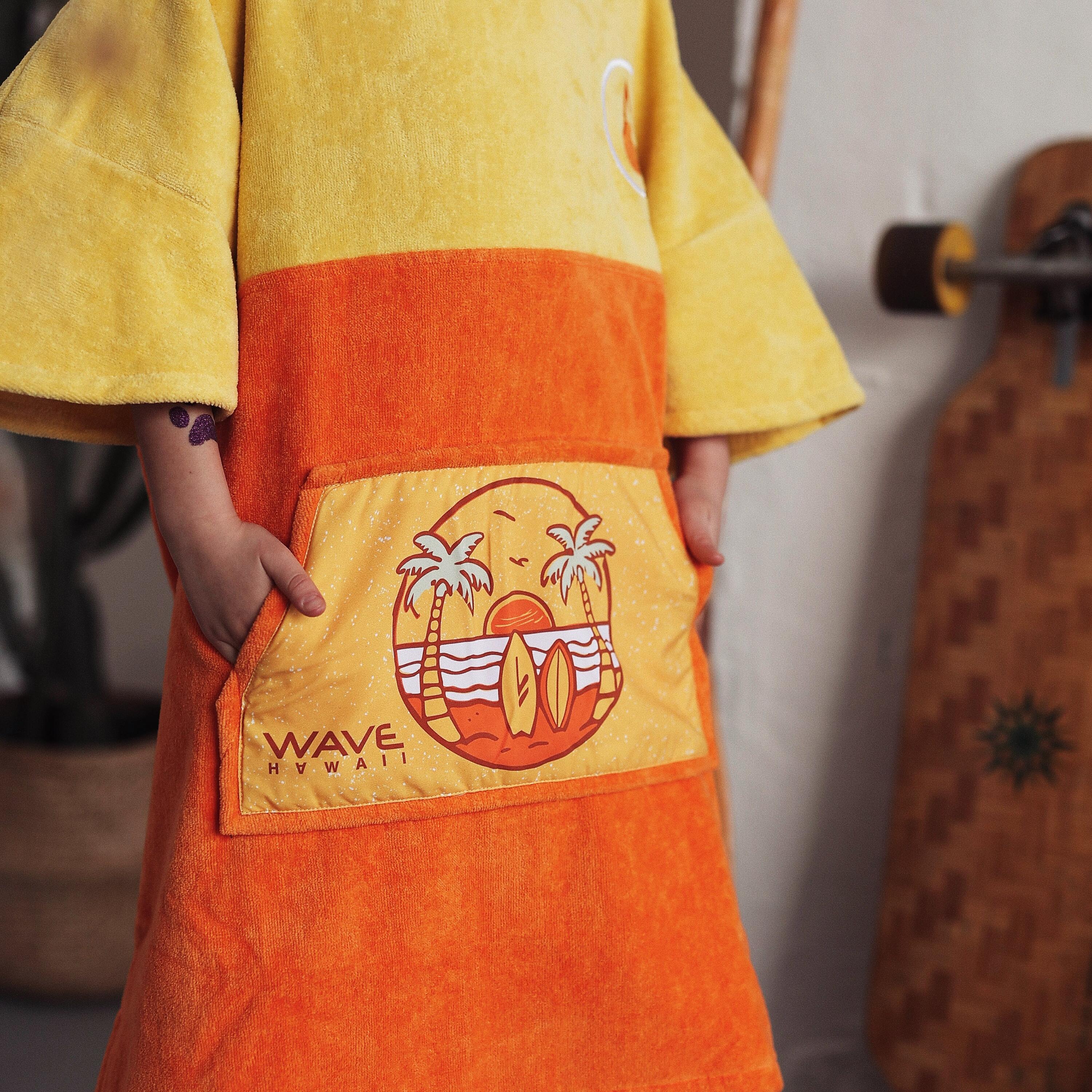 Poncho Wave Hawaii Cotton Velours Poncho Beach XS WH4097 Multicolore 80 x 70 cm 5/7