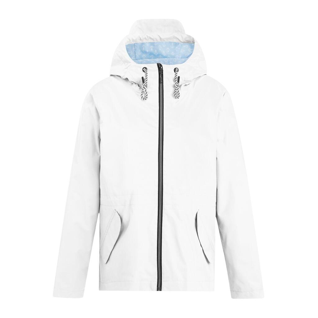 Womens/Ladies Bayletta Grid Distress Waterproof Jacket (White)