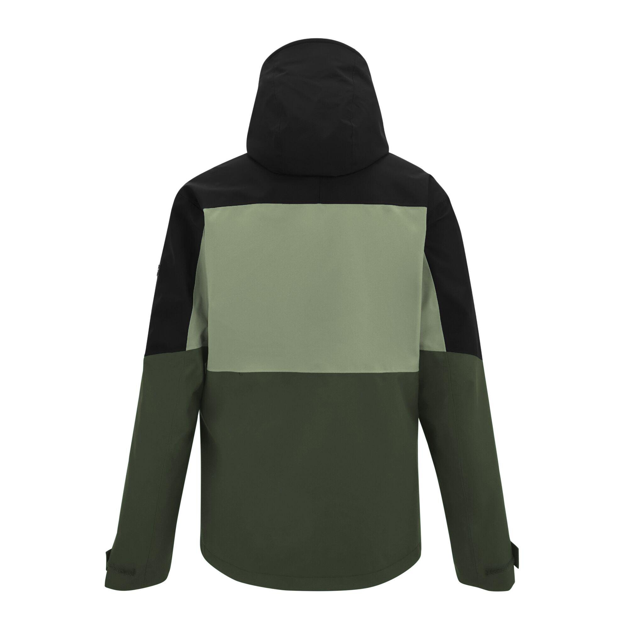 Mens Maland II Waterproof Jacket (Sage/Black/Dark Khaki) 2/5