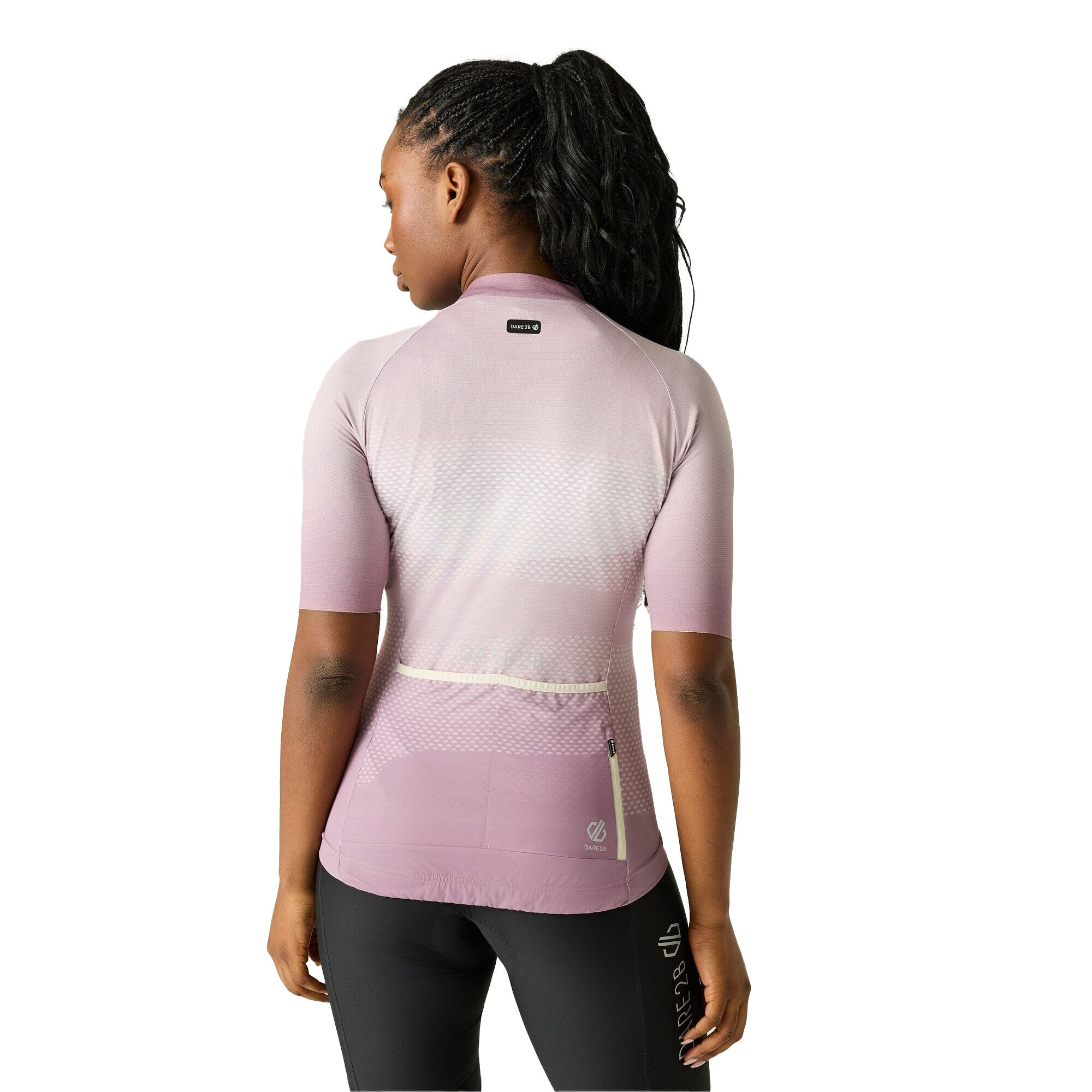 Camisola de ciclismo de meia manga com estampado gradiente para senhora/senhora 2/5