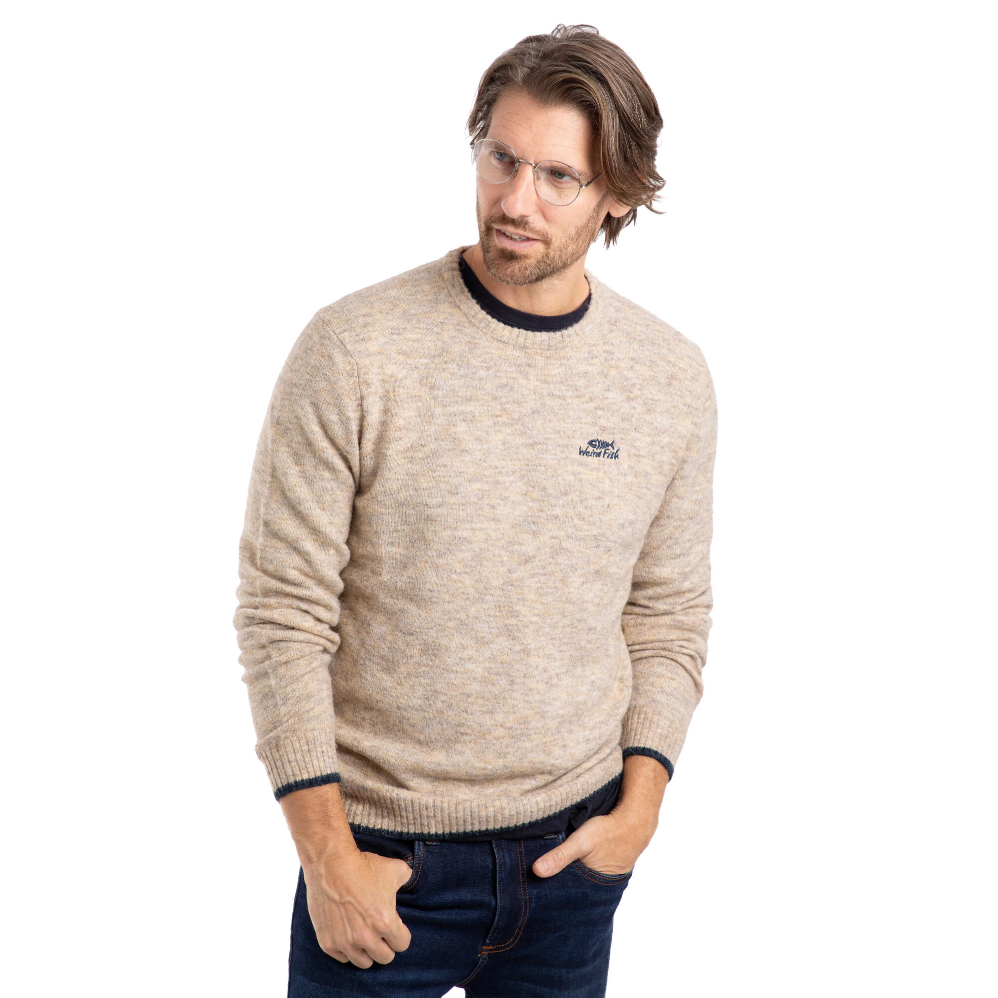 Sweat GORLESTON Homme (Écru) 3/4