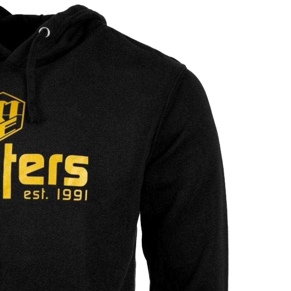 Heren Basis Hoodie (Zwart) 3/4