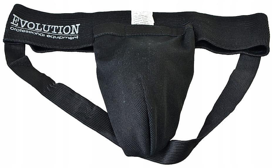 Suspensor męski - bawełna Evolution XL czarny 4/5