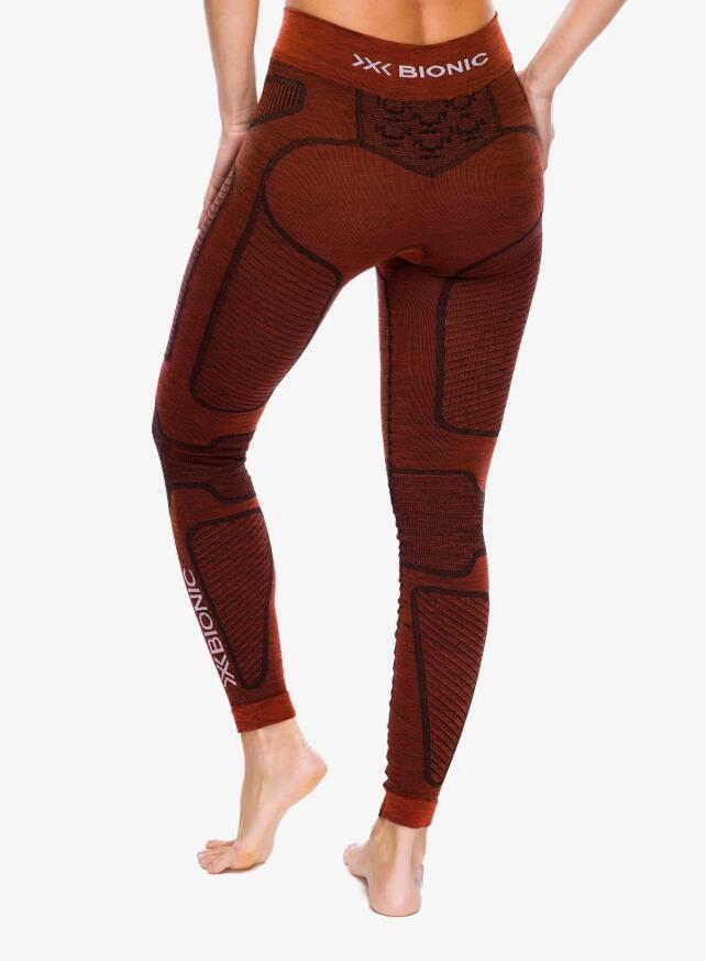 Leginsy termoaktywne damskie X-Bionic Symbio Merino Pants Brown
