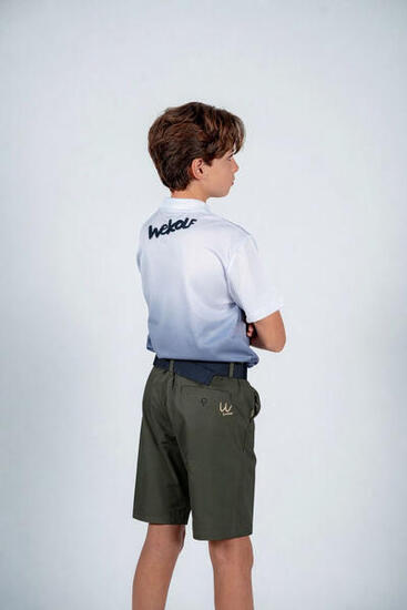 Bermuda de golf vert kaki pour enfant