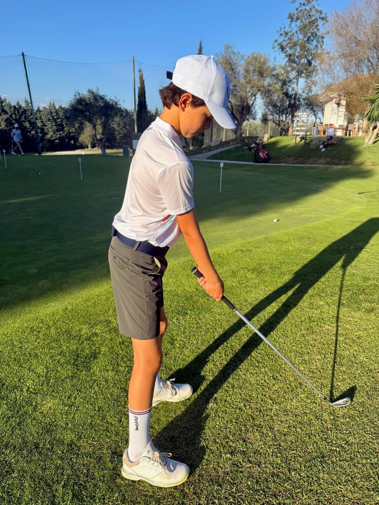 Calções de golfe verde-cáqui para menino 4/4