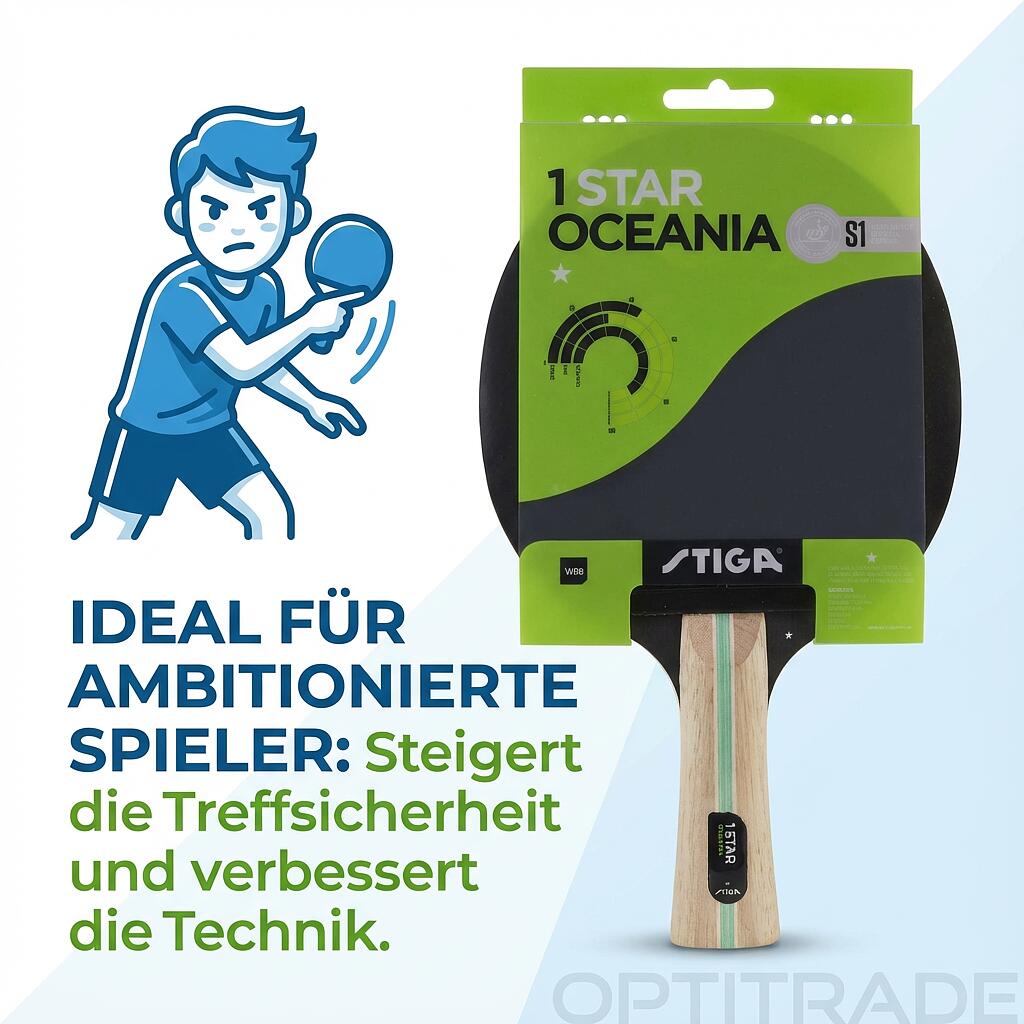 Stiga Tischtennis Schläger Oceania 1 4/7