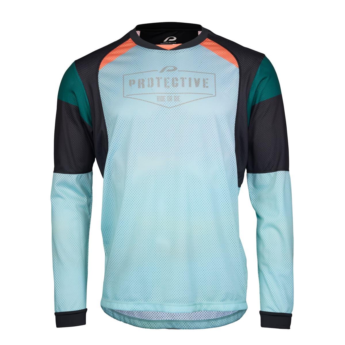 Camicia a maniche lunghe da uomo P-Neon Moon - Bike&Active - azzurra 2/7