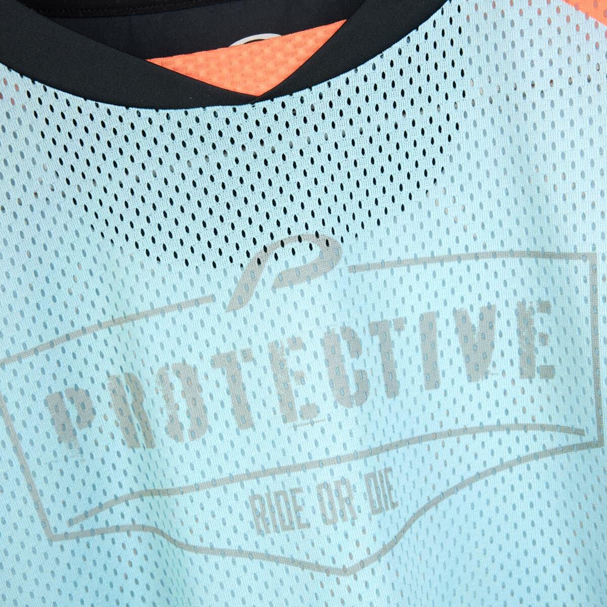 Camicia a maniche lunghe da uomo P-Neon Moon - Bike&Active - azzurra 4/7