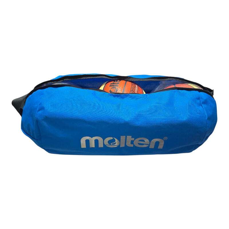 Pachet 3 mingi baschet Molten BG5000, piele naturala FIBA + geanta + pompa
